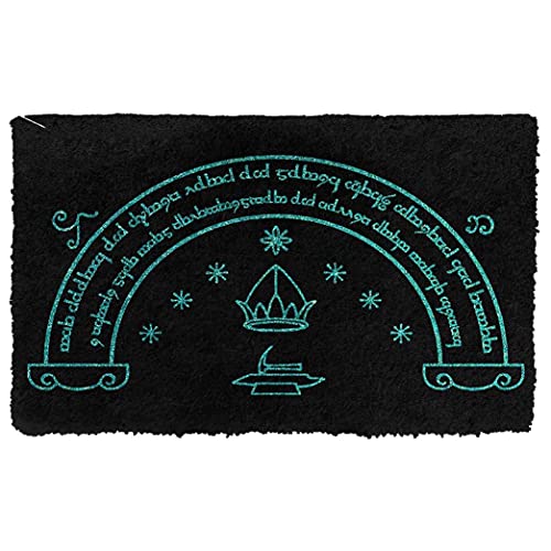 TIANTUR Felpudo Entrada casa Felpudo Personalizado LOTR Doors of Durin Decoracion Hogar 16"x24"