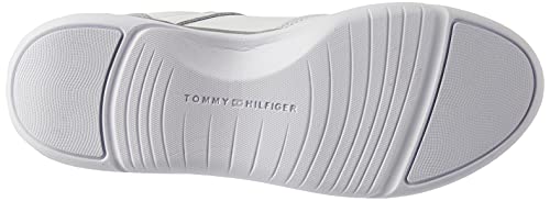 Tommy Hilfiger Leather Lightweight Sneaker, Zapatillas Mujer, Silver, 38 EU