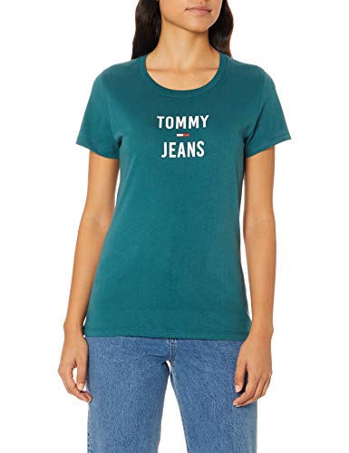 Tommy Hilfiger Tjw Square Logo tee Camiseta, Azul (Blue Ca4), Small para Mujer