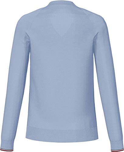 Tommy Hilfiger V-Neck Sweater Suéter, Breezy Blue, L para Mujer