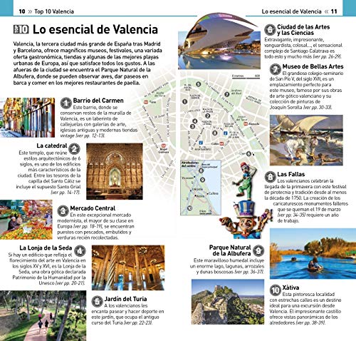 Top 10 Valencia: La guía que descubre lo mejor de cada ciudad (Guías Visuales TOP 10)