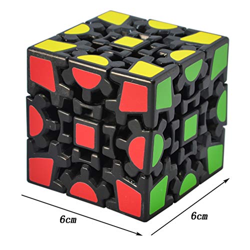 TOYESS Cubo Engranajes,3D Puzzle Gear Cube 3x3x3 Rompecabezas Cubo de Velocidad Regalo de Adulto para Niños,Negro