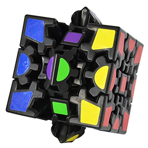 TOYESS Cubo Engranajes,3D Puzzle Gear Cube 3x3x3 Rompecabezas Cubo de Velocidad Regalo de Adulto para Niños,Negro