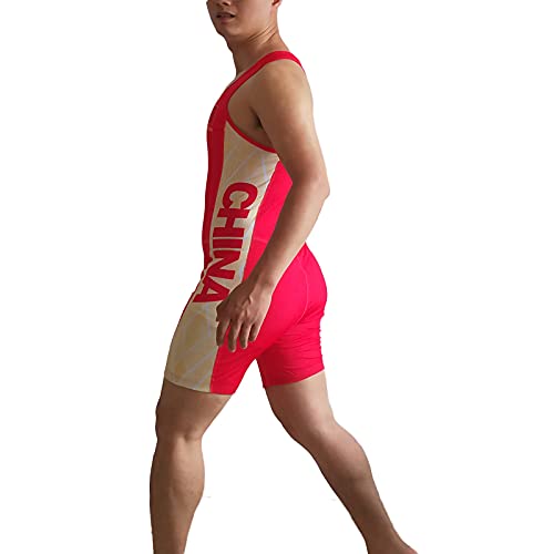 Traje de Remo de Ajuste Ajustado Personalizado-Hombre luchando Singlete-Camisa Gimnasio Traje Hombre de una Pieza Traje de baño (Color : Noir, Size : S)