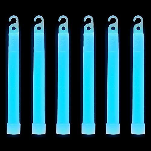 Trimming Shop Cordón de 15,24 cm Glow Sticks Premium Ultra Brillante en la Oscuridad Rod Mega Party Pack de 25 (Aqua) para Nochevieja, fiesta de graduación, camping