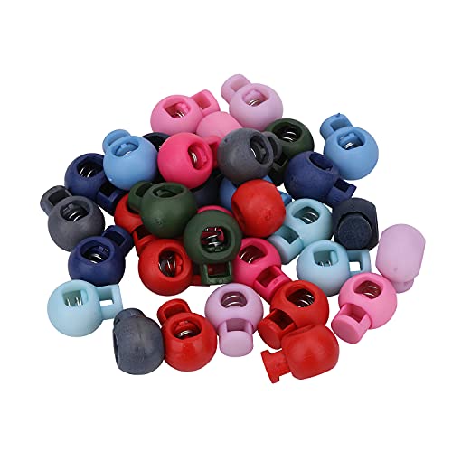 Trimming Shop - Topes de plástico para cordón, equipaje, camping, senderismo, deportes, mochilas, Mezcla de colores., 100pcs