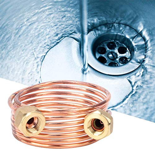 Tubería capilar, tubo de refrigeración Bobina flexible Tubo de cobre Tubo de metal capilar de cobre para equipo refrigeración 2,8 mm G1/4 "(1500mm)