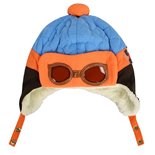 Tuopuda® Gorros Bebé Niño Niña Invierno Sombrero Piloto Tejer Earflap Sombreros (Azul)