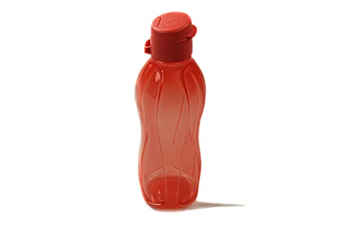 TUPPERWARE Botella Ecológica Click de 1,0 L naranja pastel Tapa de clip 38514