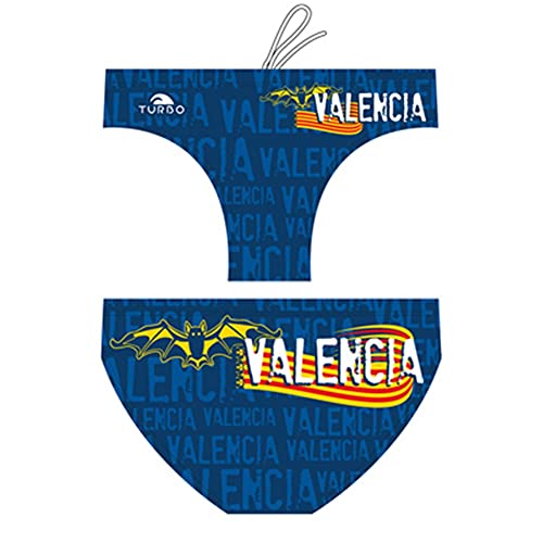 Turbo - Bañador Slip Waterpolo Men Suits Valencia de Waterpolo Competicion Natación y Triatlón Patrón de Ajuste cómodo