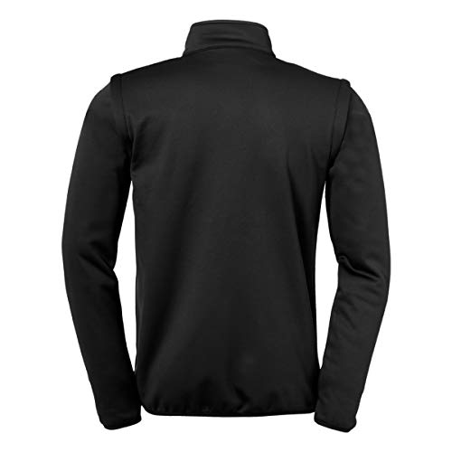 uhlsport Essential Multi Jacket with Rem. Sleeves Chaqueta De Fútbol con Mangas Desmontables, Hombre, Negro, 4XL
