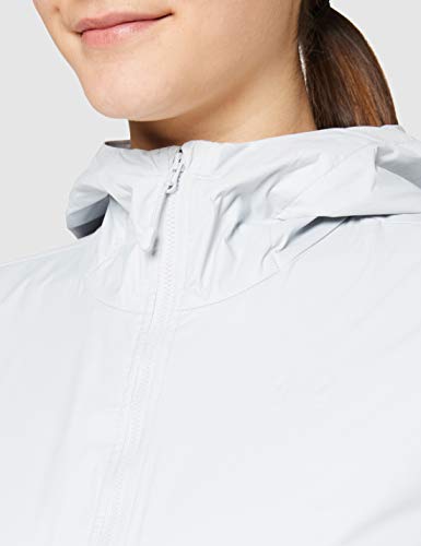 Under Armour Forefront Rain Jacket Chaqueta, Mujer, Gris halo/Blanco/Gris halo (015), LG