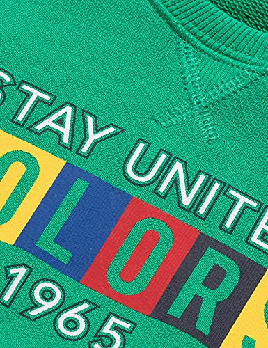 United Colors of Benetton Maglia G/C M/L 3j70c155r Sudadera con Capucha, Bright Green 108, 98 cm niños y niñas