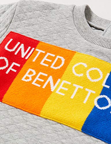 United Colors of Benetton (Z6ERJ Maglia G/c M/l Sudadera con Capucha, Gris 901, 74 para Niñas