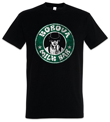Urban Backwoods Korova Milk Bar Camiseta De Hombre T-Shirt Negro Talla L