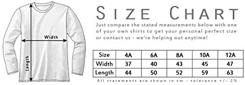 Urban Backwoods Link Diamonds Camisetas de Manga Larga T-Shirt para Niños Niñas Blanco Talla 12 Años