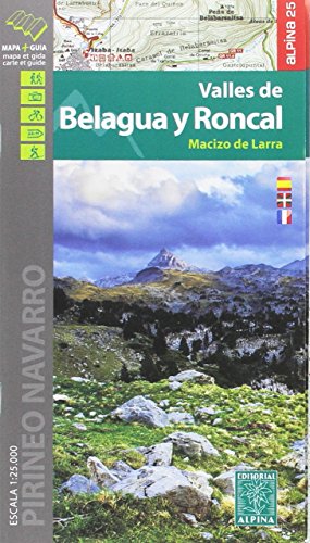 Valles de Belagua y Roncal. Macizo de Larra. 1:25.000. Mapa excursionista. Editorial Alpina. (Editorial Alpina Alpina)