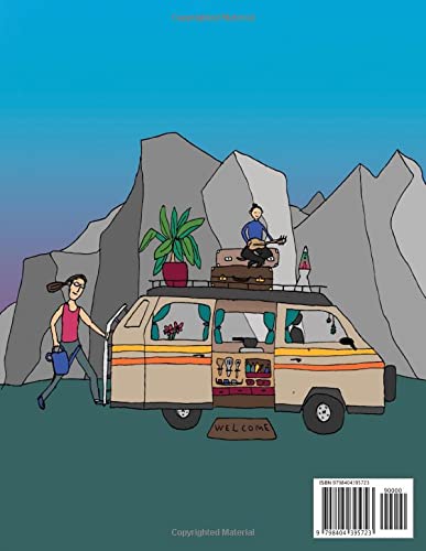 Van Life Coloring Book: 50 Amazing Coloring Pages Of Van Life, Journey And Scenes For Van Loves For Relaxation And Stress Relief