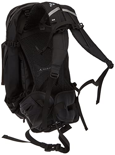 VAUDE Bike Alpin Espaciosa mochila de varios días y cruz alpina, Unisex Adulto, 32+5 L, Negro (black),