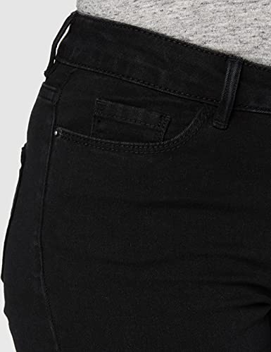 Vero Moda NOS Vmhot Seven NW Dnm Fold Shorts Mix Noos Pantalones Cortos para Mujer , Negro (Black) , 36 (Talla del fabricante: X-Small)