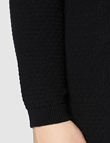 VERO MODA Vmcare Structure Ls O-neck Blouse Noos - Suéter para mujer, color negro, talla 40 (talla fabricante: L)