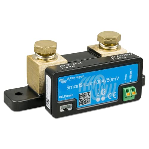 Victron Energy Shu050150050 SmartShunt Monitor de la batería, 500A, Bluetooth