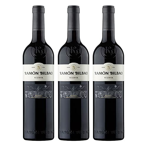 Vino Tinto Reserva Ramon Bilbao de 75 cl - D.O. La Rioja - Bodegas Ramon Bilbao (Pack de 3 botellas)