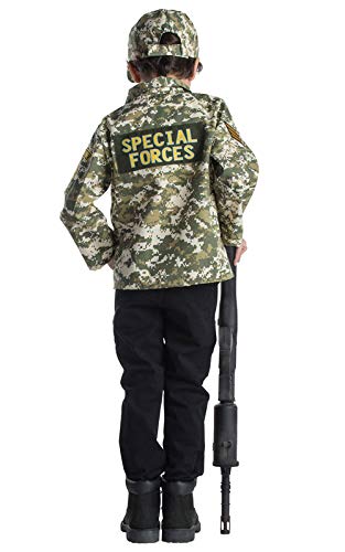 Viste a América - 831 - Establecer Vestuario Militar - Edad 3-6 años - One Size - Niños 3-6 años