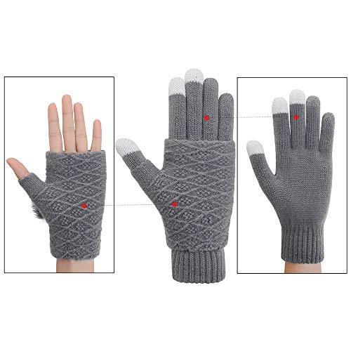 Vodabang Guantes de Pantalla Táctil Invierno Caliente Guantes Touchscreen Gloves Deporte Al Aire Libre
