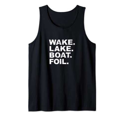 Wake Lake Boat Foil Silla de surf Camiseta sin Mangas