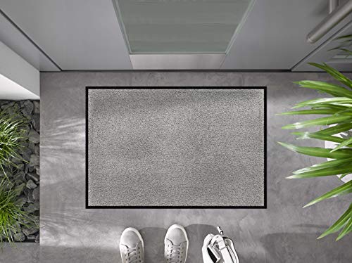 Wash+Dry - Alfombra Cool Grey 40x60, Gris