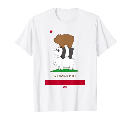We Bare Bears California Flag Camiseta