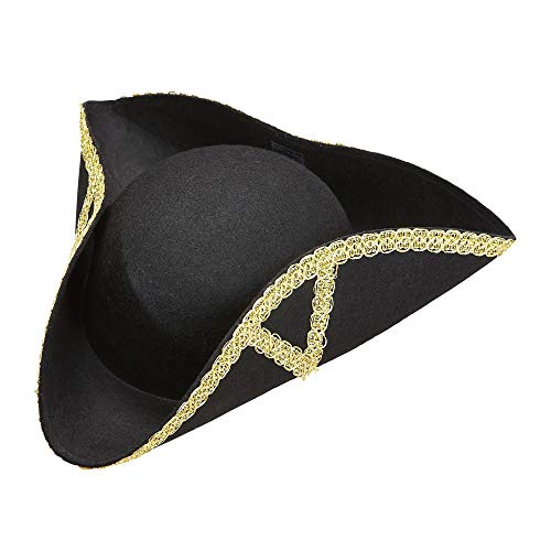 WIDMANN Sombrero de tipo tricornio, de fieltro, Negro