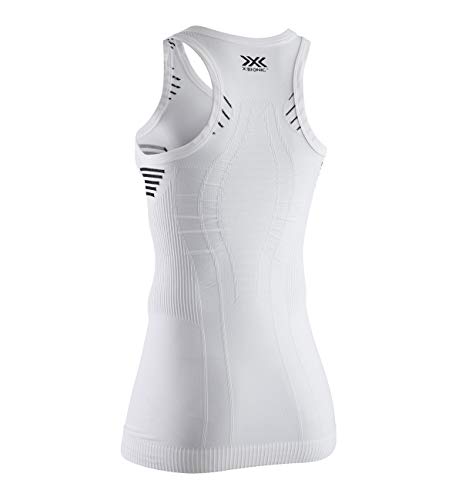 X-Bionic Invent Light Singlet T-Shirt, Mujer, Arctic White/Dolomite Grey, M