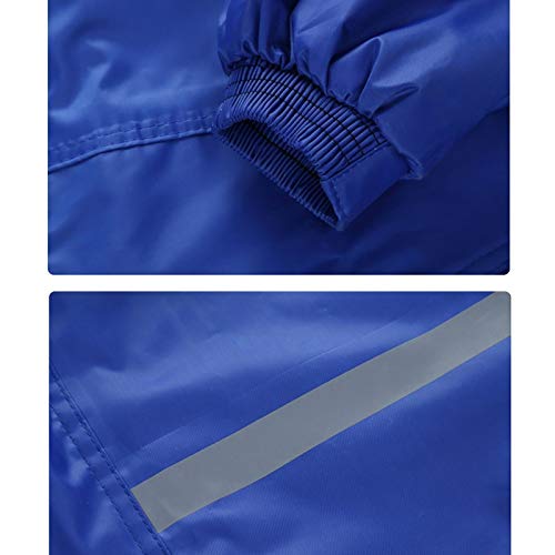 YXWJ Traje de Lluvia (Chaqueta + pantalón), 100% Impermeable, Transpirable, Costura sellada, 10000 mm / 3000 g, Cremallera