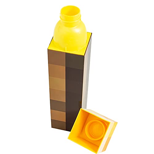 Zak Designs Minecraft - Linterna de la escuela Old School Gaming botella de agua – 625 ml – libre de BPA