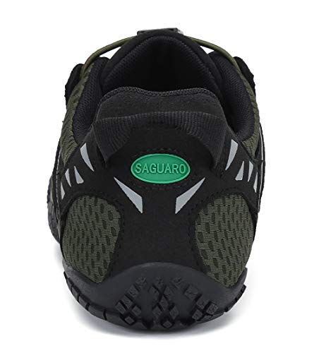 Zapatillas de Minimalista de Barefoot Trail Running Hombre Mujer,59 Verde,40