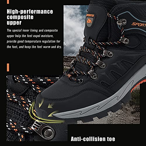 Zapatillas Trekking Hombre Antideslizantes Zapatos de Senderismo Transpirable Botas Montaña Bajas al Aire Libre 7 Negro 42
