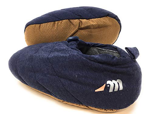 Zapato suave de plumón de oca y forro polar en el interior, unisex, varios diseños y tamaños Azul Size: 41/42 EU Larga