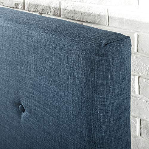 Zinus EU-FUNP-I Upholstered Button Detailed Platform Bed, Metal/Wood/Fabric, Single