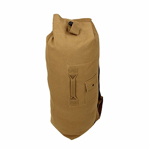 10T Outdoor Equipment STC Duffle 60 - kitbag, travel bag, 60L, Cotton Canvas 625g/m², 90x26x26 cm, fawn Saco marinero, 90 liters, Beige