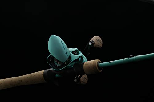 13 FISHING - Concept TX2 - Carrete de pesca de bajo perfil Baitcast - Relación de engranajes 7.5: 1 - Recuperación de mano izquierda (fresco+sal) - TX2-7.5-LH