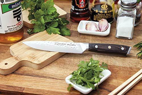 3 Claveles Cuchillo de cocina profesional Kimura cuchillo cocina muy ligero menaje de cocina muy resistente de 13 cm-5" de hoja