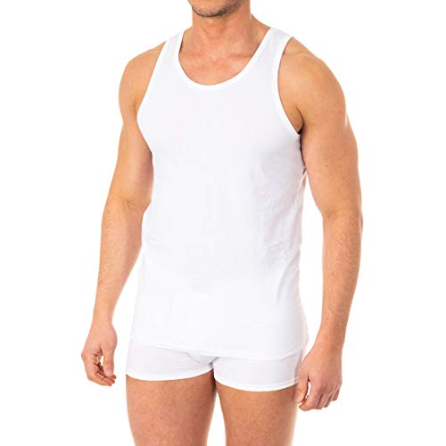 Abanderado ASA040Z, Camiseta X-Temp de tirantes para Hombre, Blanco, X-Large (Tamaño del fabricante:XL/56)