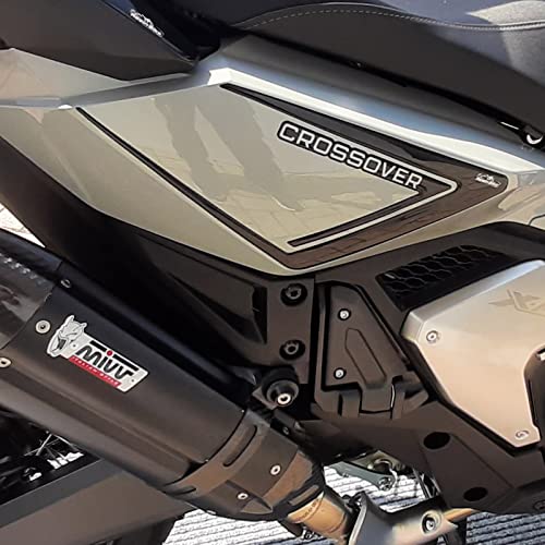 Adhesivos de moto protectores laterales traseros compatibles con Honda X-ADV 2021. Adhesivos resinados 3D protectores laterales traseros.