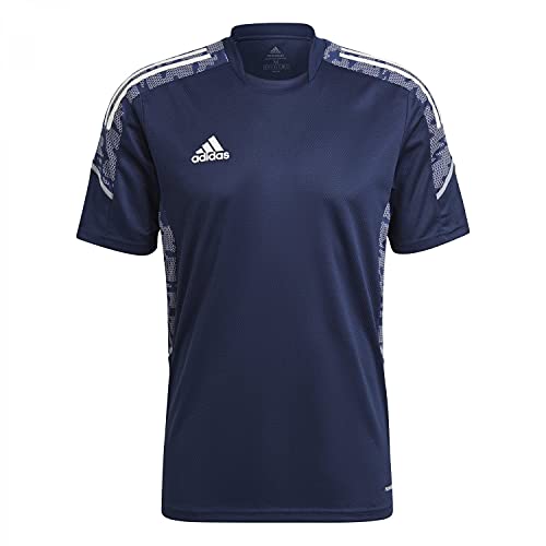 adidas, Condivo 21 Primeblue, Camiseta De Fútbol De Manga Corta, Equipo Azul Marino/Blanco, 3XL, Hombre