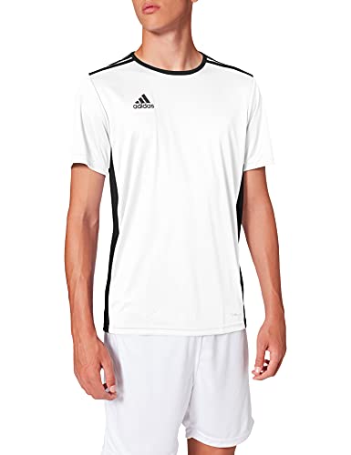 Adidas ENTRADA 18 JSY T-shirt, Hombre, White/ Black, S