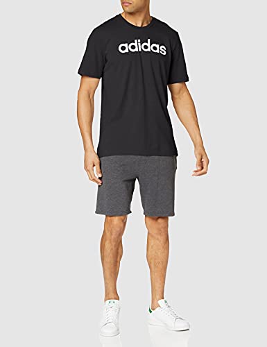 adidas Essentials Linear Logo tee Camiseta, Hombre, Black/White, S