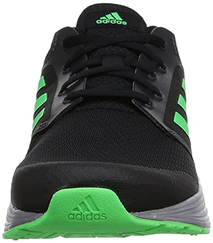 adidas Galaxy 5, Road Running Shoe Hombre, Core Black/Screaming Green/Grey, 41 1/3 EU