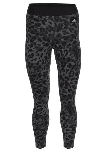 adidas Leggings de algodón con estampado de leopardo. gris XS